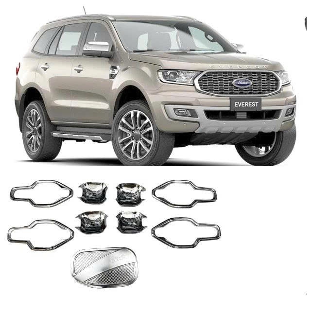 Bộ 4 Ốp Bảo Vệ Hõm Cửa Everest 2017 2018 2019 2020 2021 - Hõm Cửa Ford Everest 2017/2021