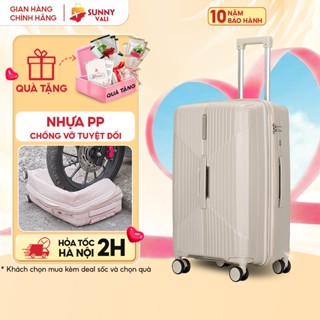 Vali kéo cao cấp SUNNY CHOCO vali giá rẻ cho sinh viên size 20 24 28 nhựa PP chống vỡ tuyệt đối bảo hành 10 năm
