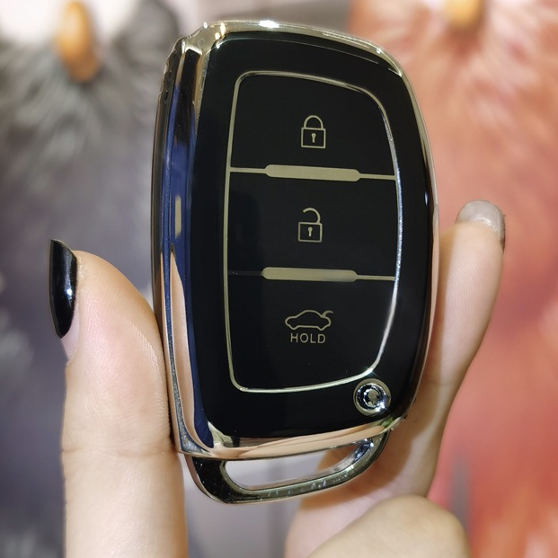 Phụ kiện Ốp bảo vệ chìa khoá TPU cho I10 đời 2022 - 2026, accent, Elantra, tucson đời cũ