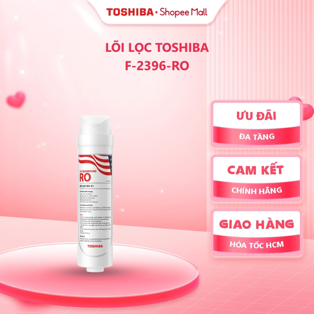 Lõi lọc Toshiba F-2396-RO Dùng cho máy - TWP-N2396SVN(W) - TWP-H2396SVN(W) - TWP-W2396SVN(M)