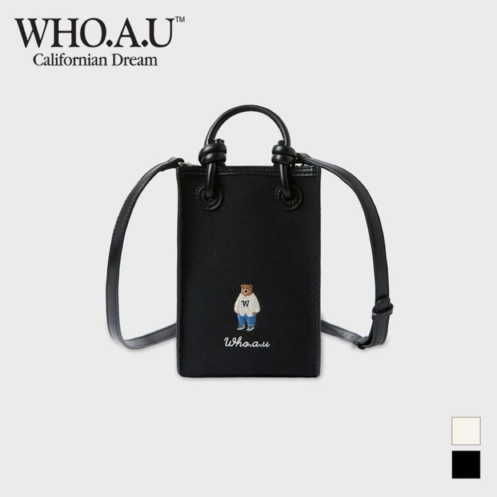 [ WHO.AU ] Auth Túi chéo Canvas Mini Square Bag WHBGF3822A WHOAU