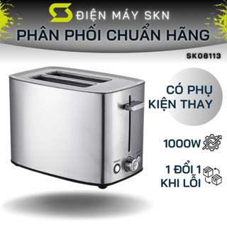 Máy nướng bánh mì Sandwich tự động LUMABELLA nướng nhanh chín, phù hợp cho bữa sáng gia đình- SK08111 + SK08113