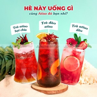 Hoa atiso đỏ 100g, hoa bụp giấm, hibiscucs, nguyên liệu pha trà, làm siro, giúp giải nhiệt, mát gan
