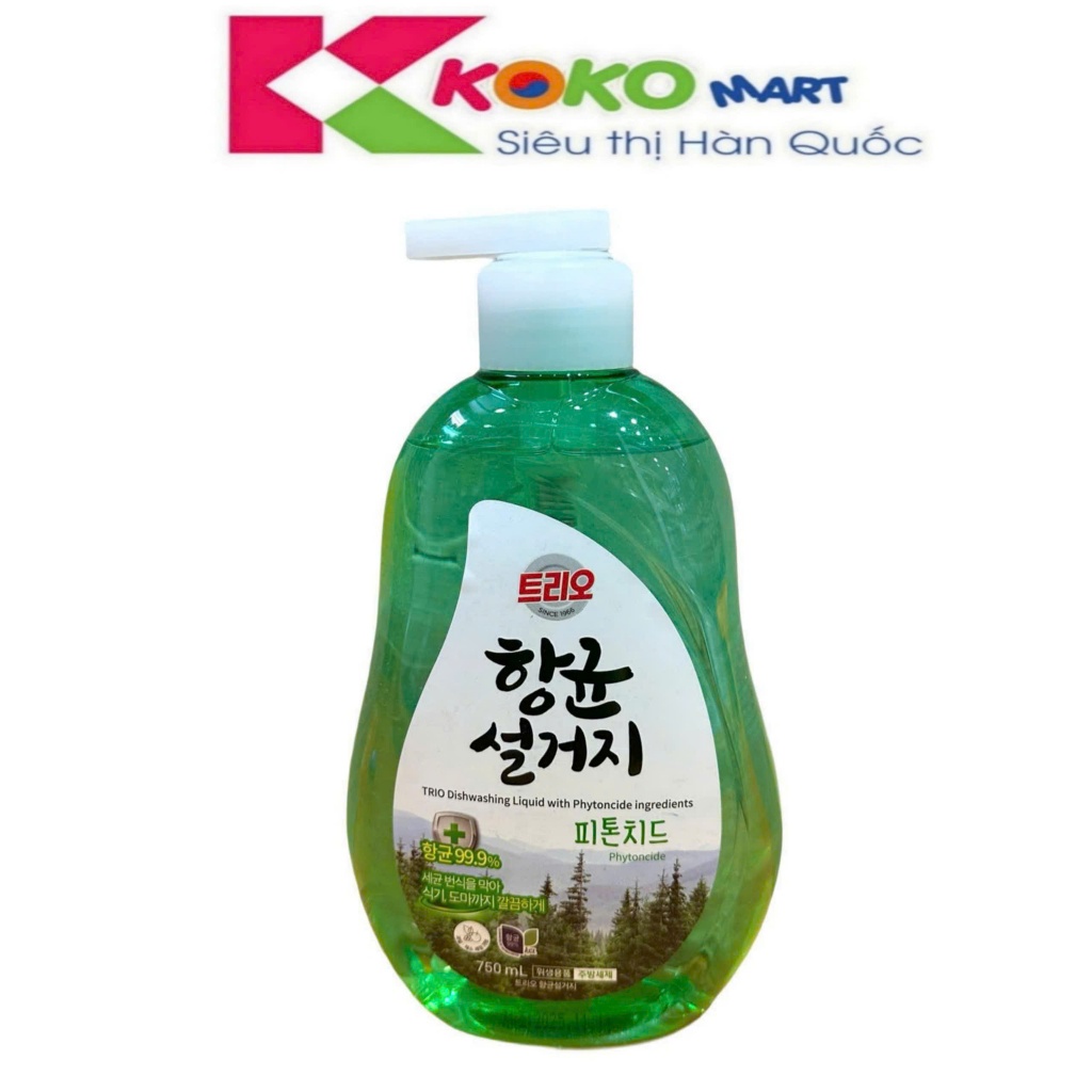 Nước rửa bát hương thông Aekyung Hàn Quốc 750ml