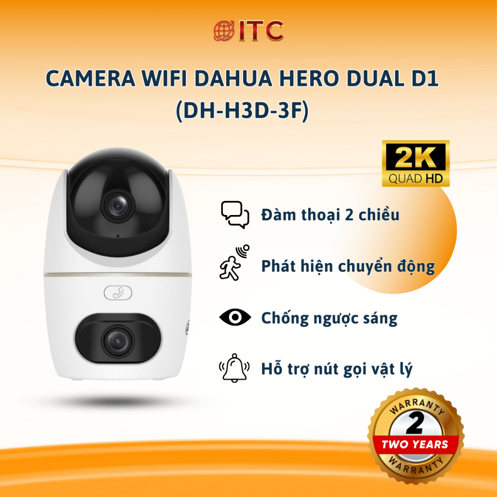 Camera Wifi DAHUA Hero Dual D1 6MP (DH-H3D-3F) / 10MP (DH-H5D-3F)