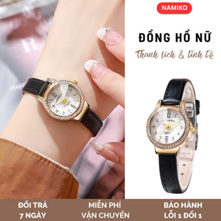 Đồng Hồ Nữ Thời Trang NAMIKO Da PU Mềm Mại Chống Nước Phù Hợp Đeo Hàng Ngày
