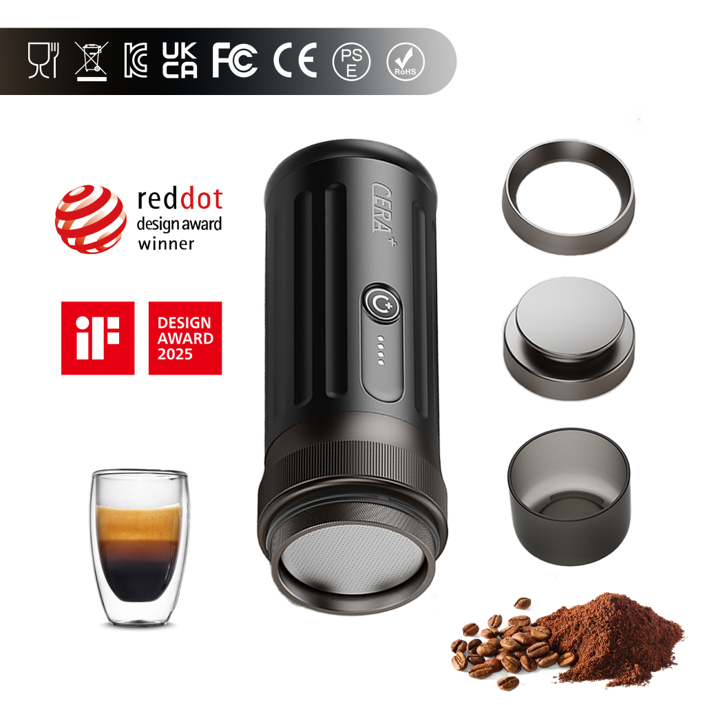 (BH12T) Máy Pha cà phê Espresso Cera+ PCM03S-Max | Điều khiển qua app | Rổ 58mm | 20bar | Pin 13500m