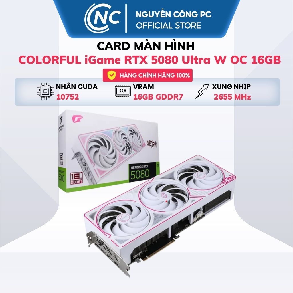 Card Màn Hình COLORFUL iGame GeForce RTX 5080 Ultra W OC 16GB - BH 36 tháng