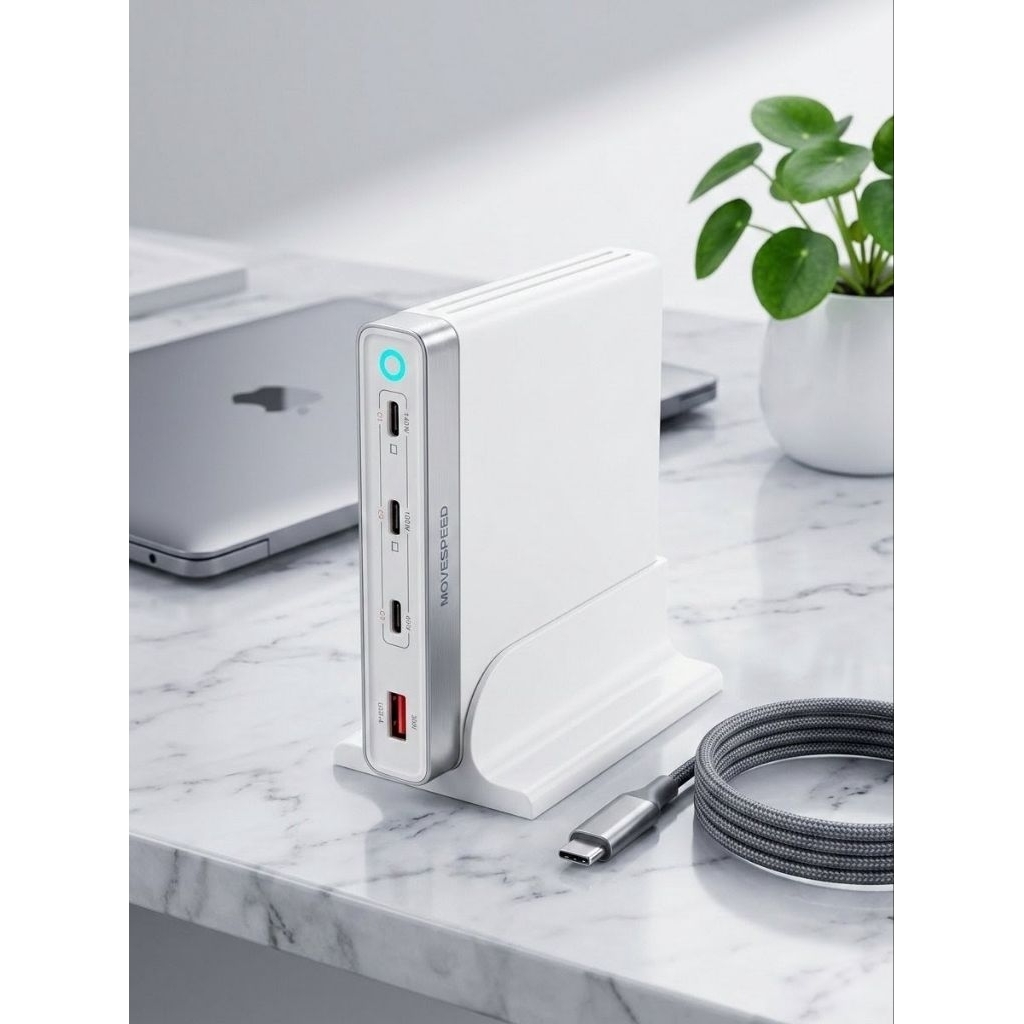 Đế đứng cho Sạc Movespeed 165W GaN - Gọn Gàng & Chuyên Nghiệp