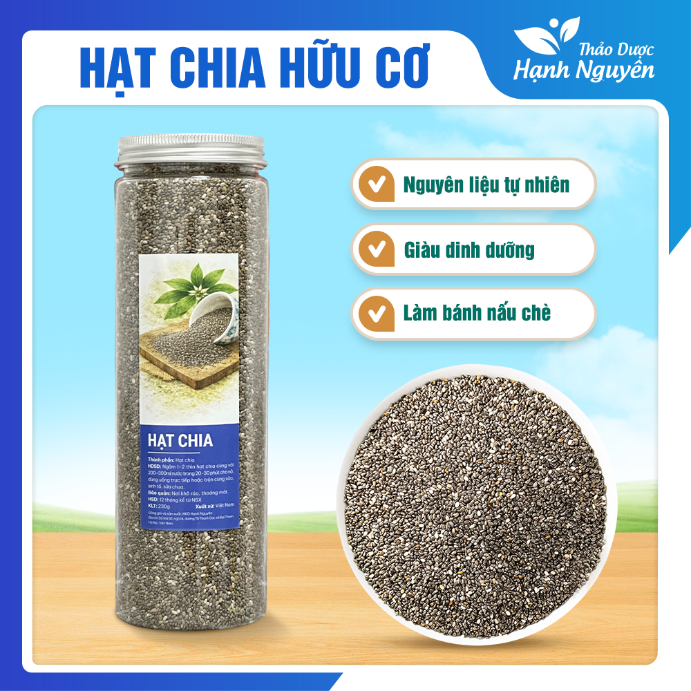 Hạt chia hữu cơ 300g (Hạt chia úc ăn kiêng) - Thảo dược hạnh nguyên