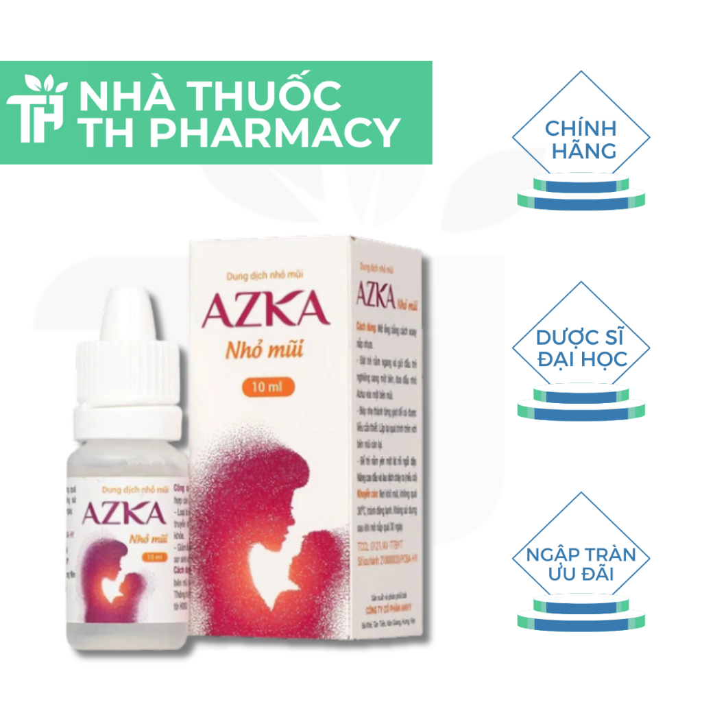 [🚨RẺ VÔ ĐỊCH🚨] Dung Dịch Nhỏ Mũi Azka Thảo Dược Giảm Tắc Nghẽn Loại Bỏ Dịch Nhầy Cải Thiện Cảm Sổ Mũ