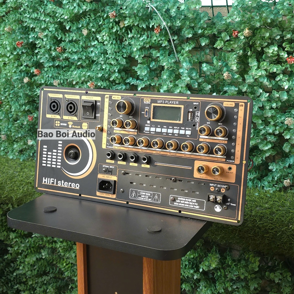 Mạch loa kéo V602S nút chỉnh nhôm (300w + 300w) - Khung mạch19x38