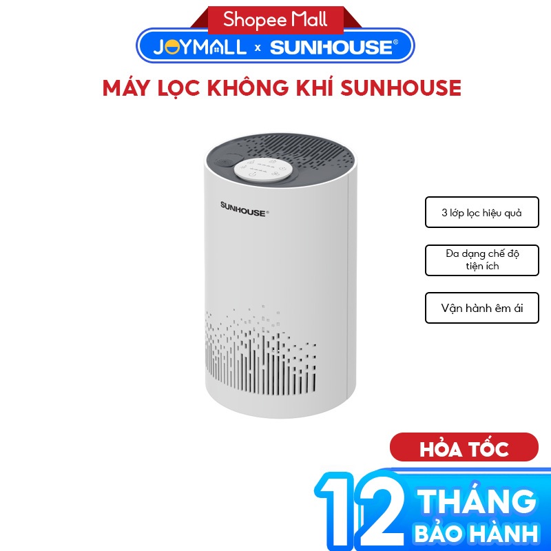 Máy Lọc Không Khí Sunhouse SHD-AP9710, Hàng Chính Hãng, Đa Dạng Chế Độ, 3 Lớp Lọc Tích Hợp- JoyMall