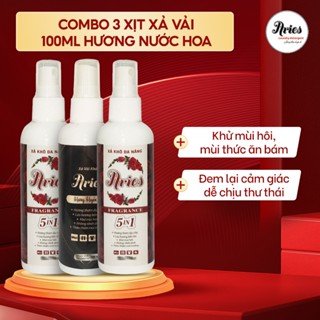 COMBO 3-10 Xịt Xả Vải Khô Cao Cấp Aries Khử Mùi Hiệu Quả, Hương Thơm Nước Hoa Pháp Lưu Hương bền Lâu
