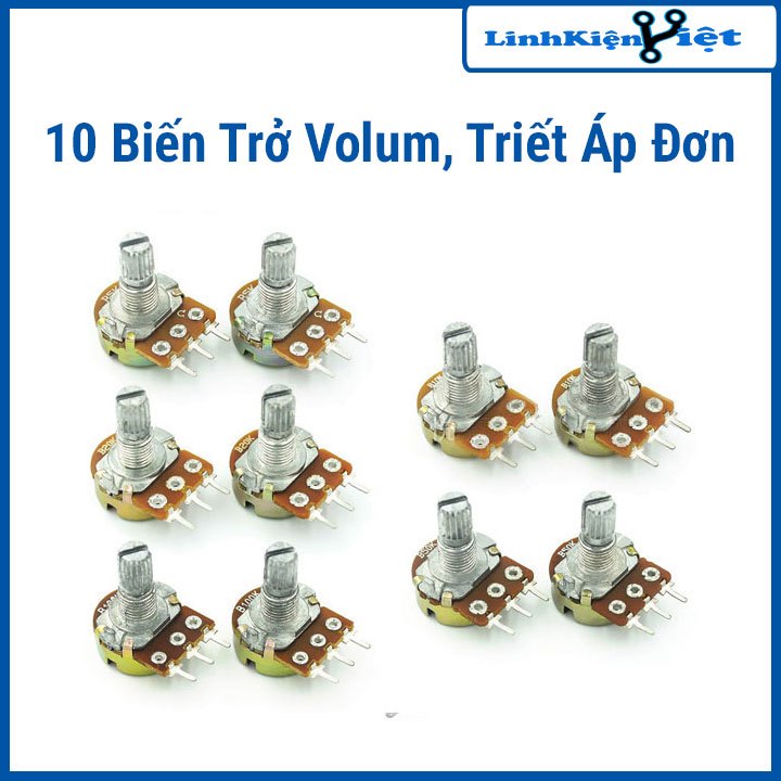 Bộ 10 Biến Trở Volum, Triết Áp Đơn