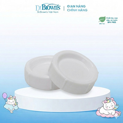 Bộ 2 nắp đậy du lịch cổ rộng Dr.Brown's - 680