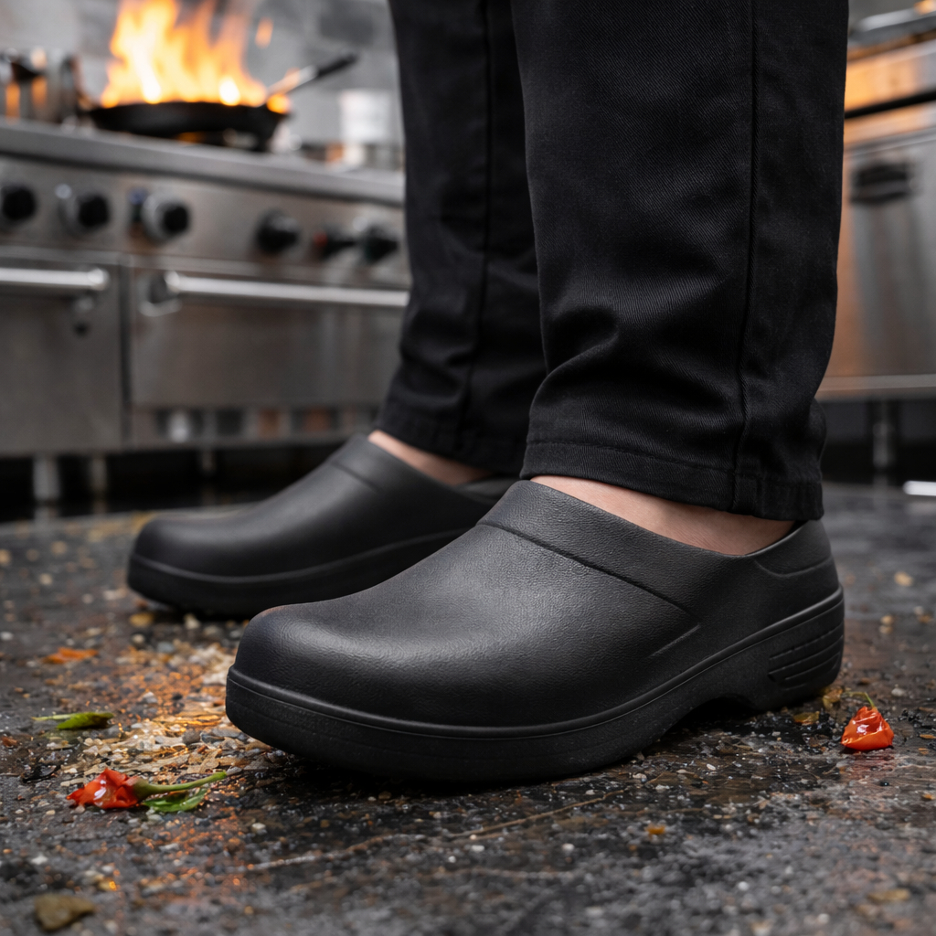 [Giá Sỉ] Giày Wako Chống Trơn Siêu Nhẹ – Chuyên Nhà Bếp, Khách Sạn (Tặng Khẩu Trang)