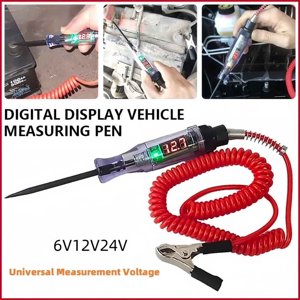 Bút Thử Điện Đa Năng Cho Xe, Kiểm Tra Điện Áp, Mạch Điện, Tình Trạng Ắc Quy, Đèn Báo