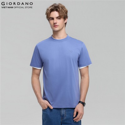 GIORDANO Áo Thun Nam Ngắn Tay Cổ Tròn Liquid Touch Tee 01026802