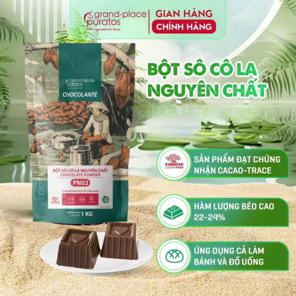 Bột socola Puratos gói 1kg