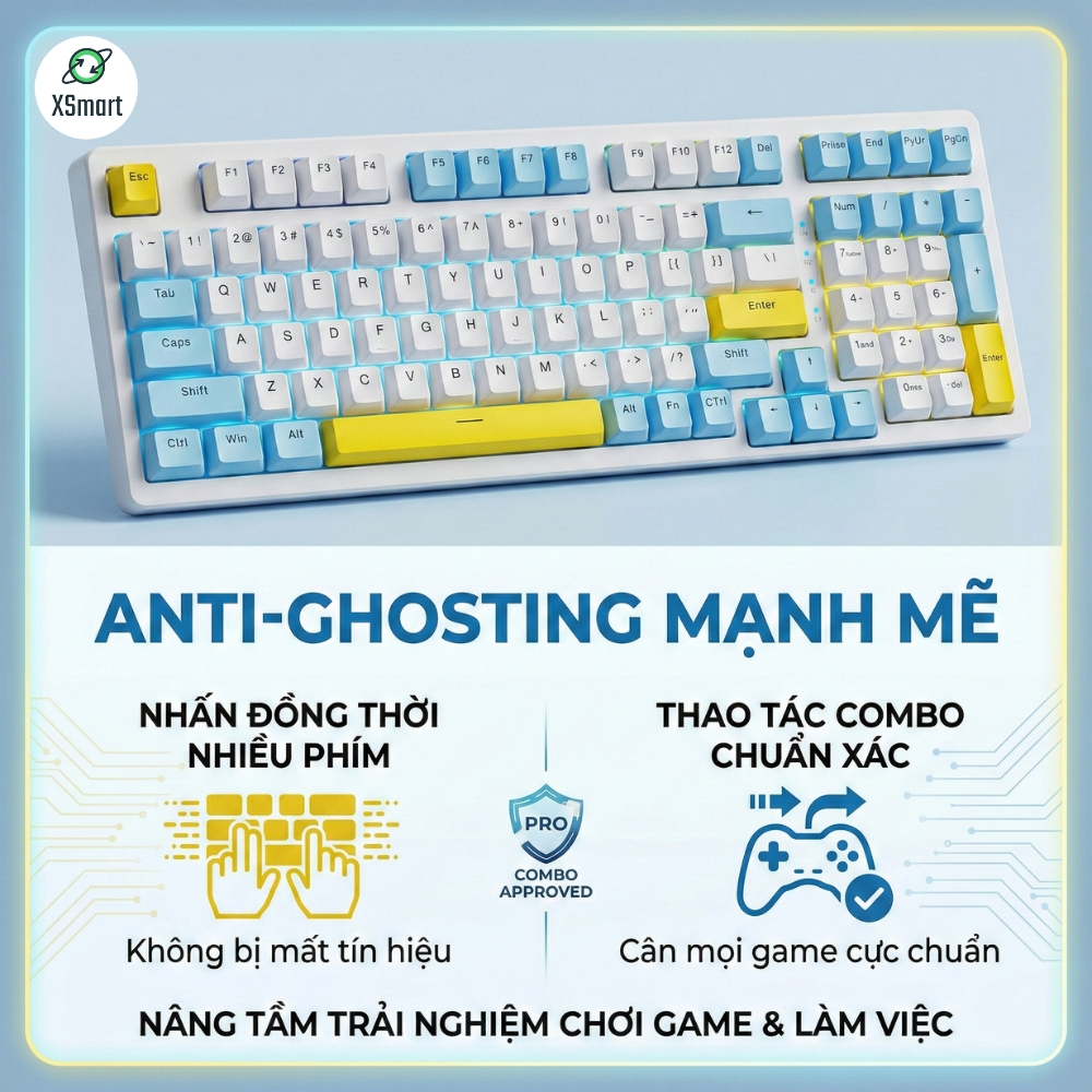Bàn Phím Cơ Gaming K3 Max Led 20 Chế Độ Trục Cơ Red Switch Có Hotswap Lót Foam Cách Âm Gõ Siêu Êm | BigBuy360 - bigbuy360.vn