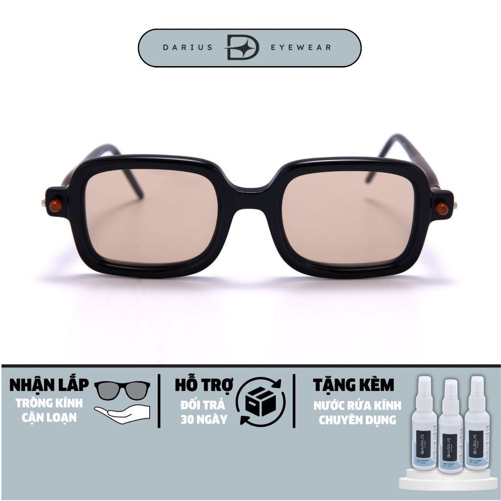 Gọng kính thời trang KUBORAUM P2 mắt kính hot trend dáng vuông chống tia UV cao cấp DARIUS DKBP2