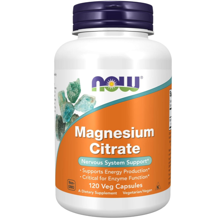 Viên Bổ Sung Magie Now Magnesium Citrate Thuần Chay Hỗ Trợ Tiêu Hóa, Tăng Cường Cơ Bắp