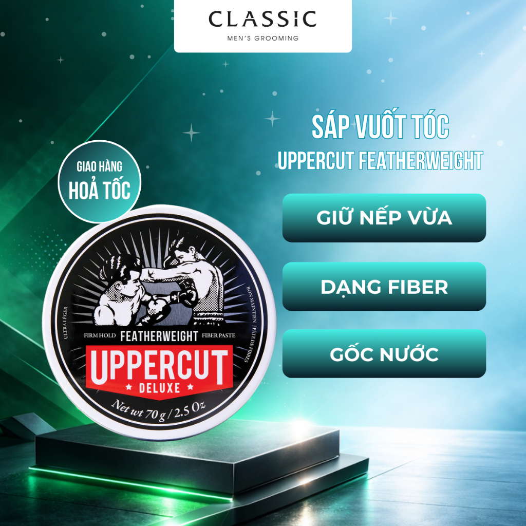 Sáp Vuốt Tóc Uppercut Deluxe Featherweight Pomade