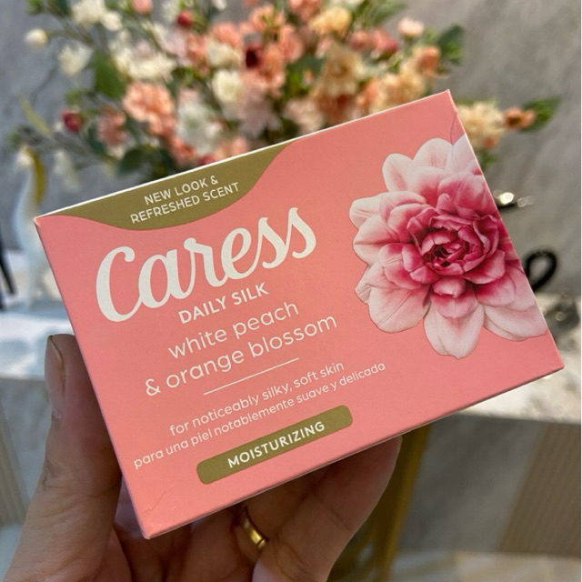 Xà bông cục Caress Daily Silk White & Orange Blossom 106g