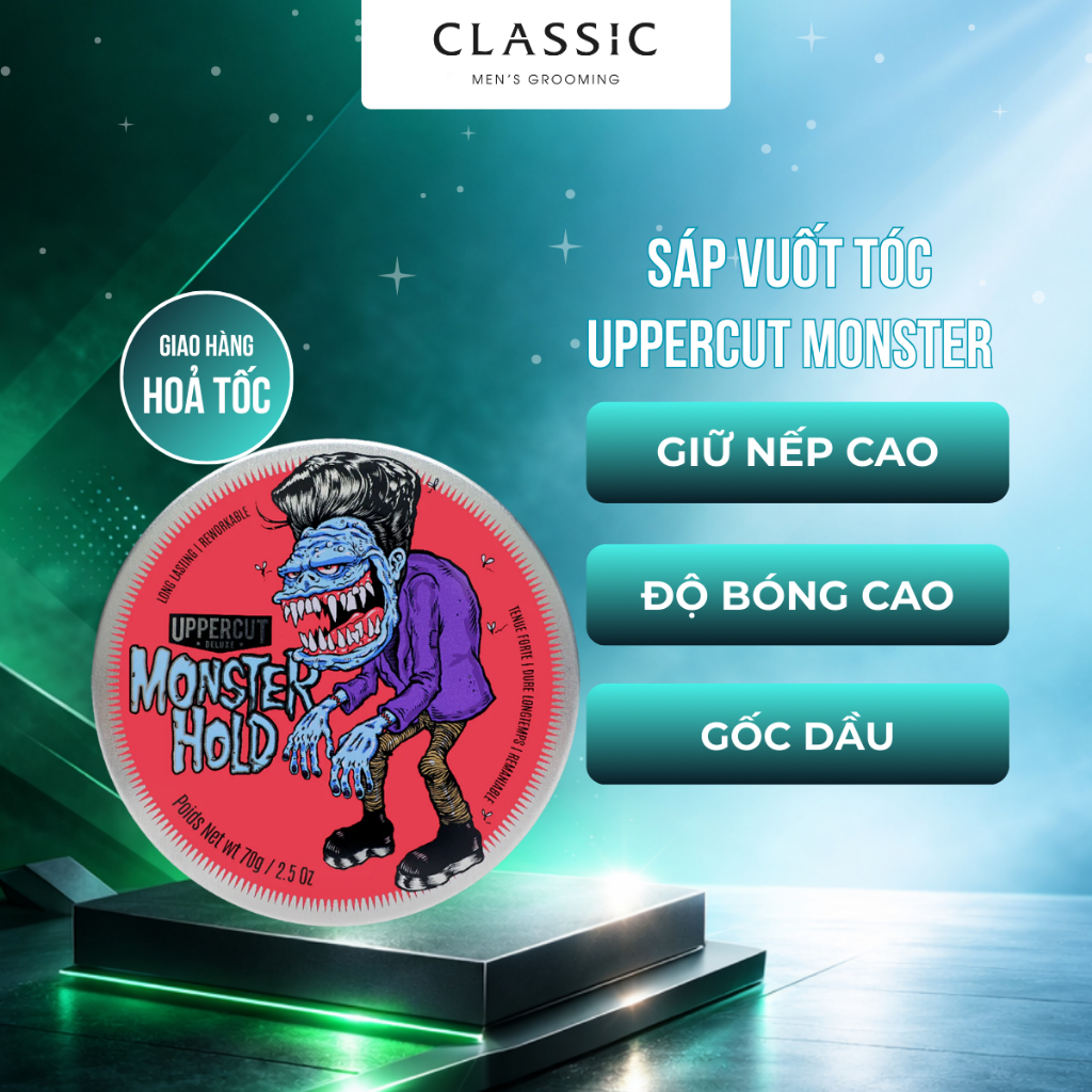 Sáp Vuốt Tóc Uppercut Deluxe Monster Hold Pomade
