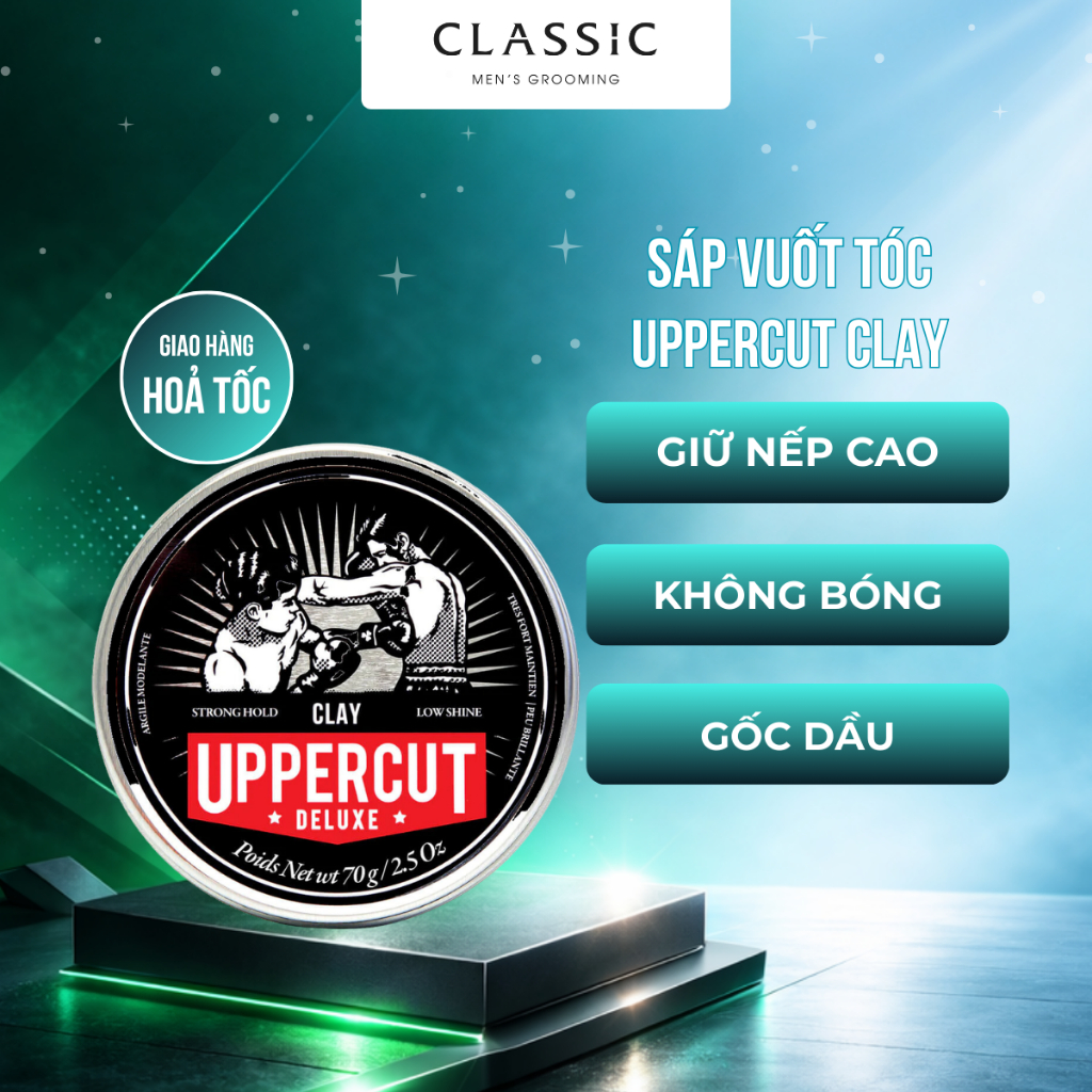 Sáp Vuốt Tóc Uppercut Deluxe Clay