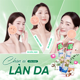 Combo 2 Bông Tẩy Trang Ipek 150 miếng mềm mịn an toàn cho da, không để lại xơ bông