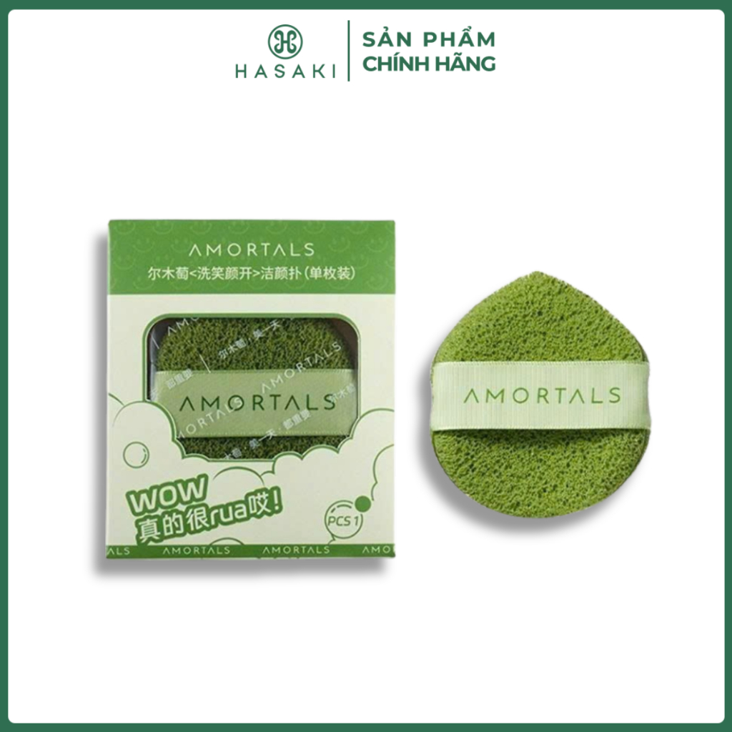 [QUÀ TẶNG KHÔNG BÁN] Mút Rửa Mặt Bọt Biển Amartol Facial Cleansing Foam Hasaki Sản Phẩm Chính Hãng