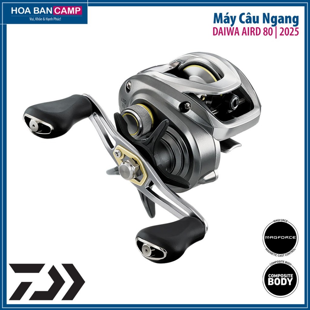 Máy Câu Ngang Daiwa AIRD 80 | 2025