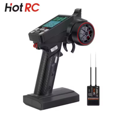 HotRC CT-8A 8CH Máy phát Hệ thống vô tuyến điều khiển từ xa CT8A với bộ thu PWM F-08A cho xe hơi RC 