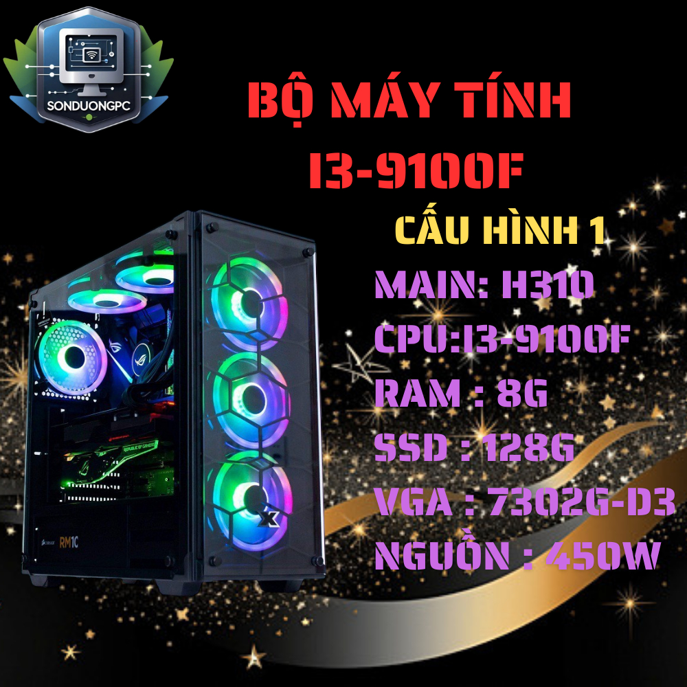 Bộ Máy Tính Intel Core i3-9100F Văn Phòng Và Game Nhẹ Nhàng