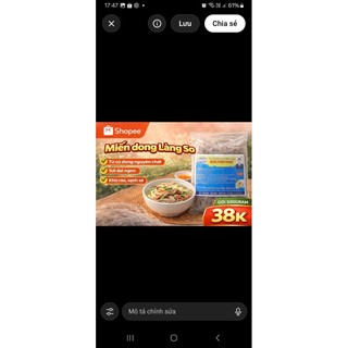 Siêu Ngon Miến Rong Làng So 500g