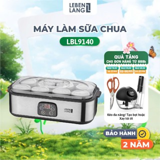 Máy Làm Sữa Chua Lebenlang LBL9140 8 Hũ Thủy Tinh 180ml – Điều Chỉnh Nhiệt Độ & Thời Gian, Công Suất 20W