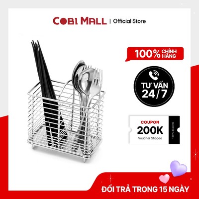 Ống Để Đũa, Dụng Cụ Để Đũa Muỗng Nhà Bếp Bằng Inox Cao Cấp - CobiHome