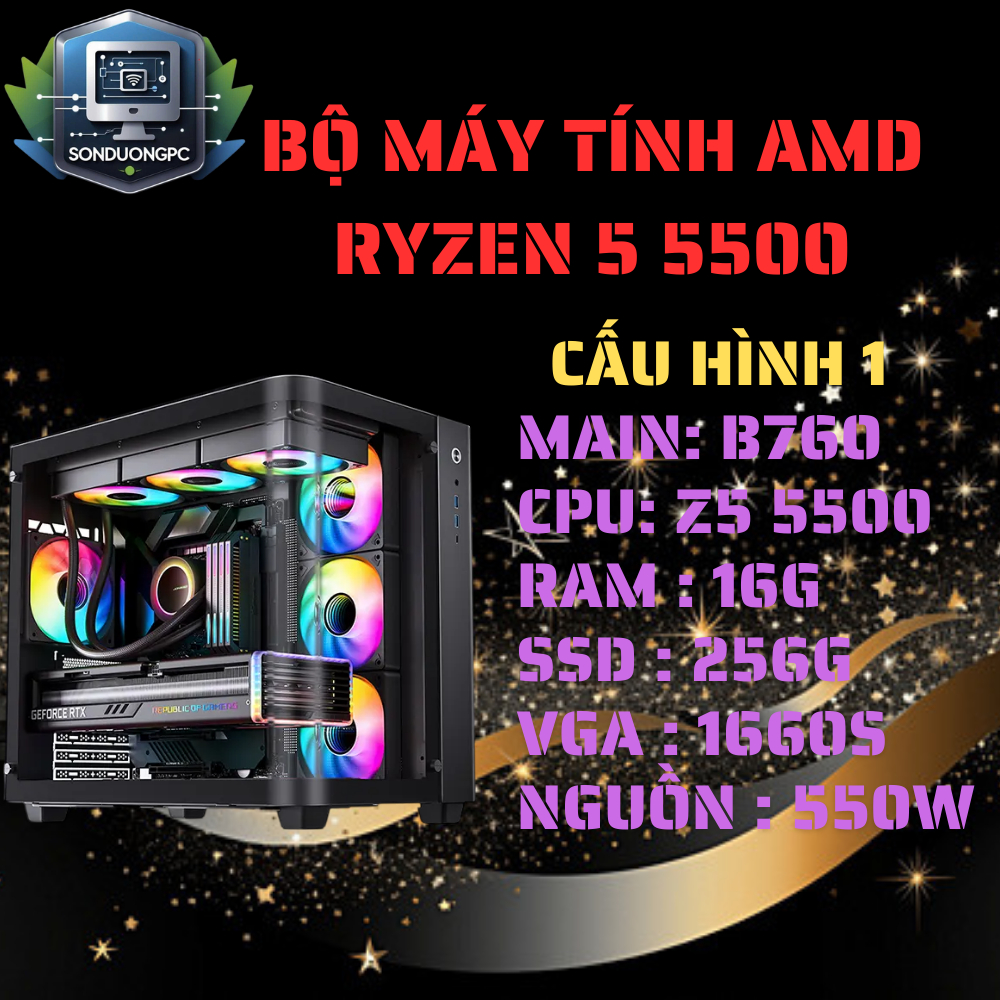 Bộ Máy Tính AMD Ryzen 5 5500