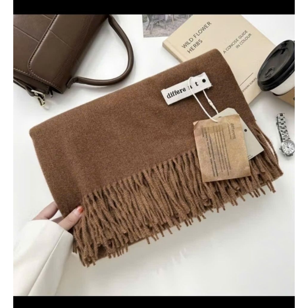 (MÀU NÂU)KHĂN QUÀNG CỔ CAO CẤP DIFFERENT CHO NAM NỮ SIÊU MỊN ẤM