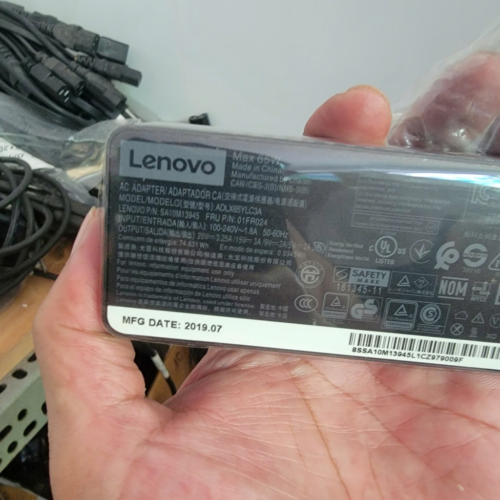 Sạc Lenovo 65w Type C. dùng cho ThinkPad X Series.