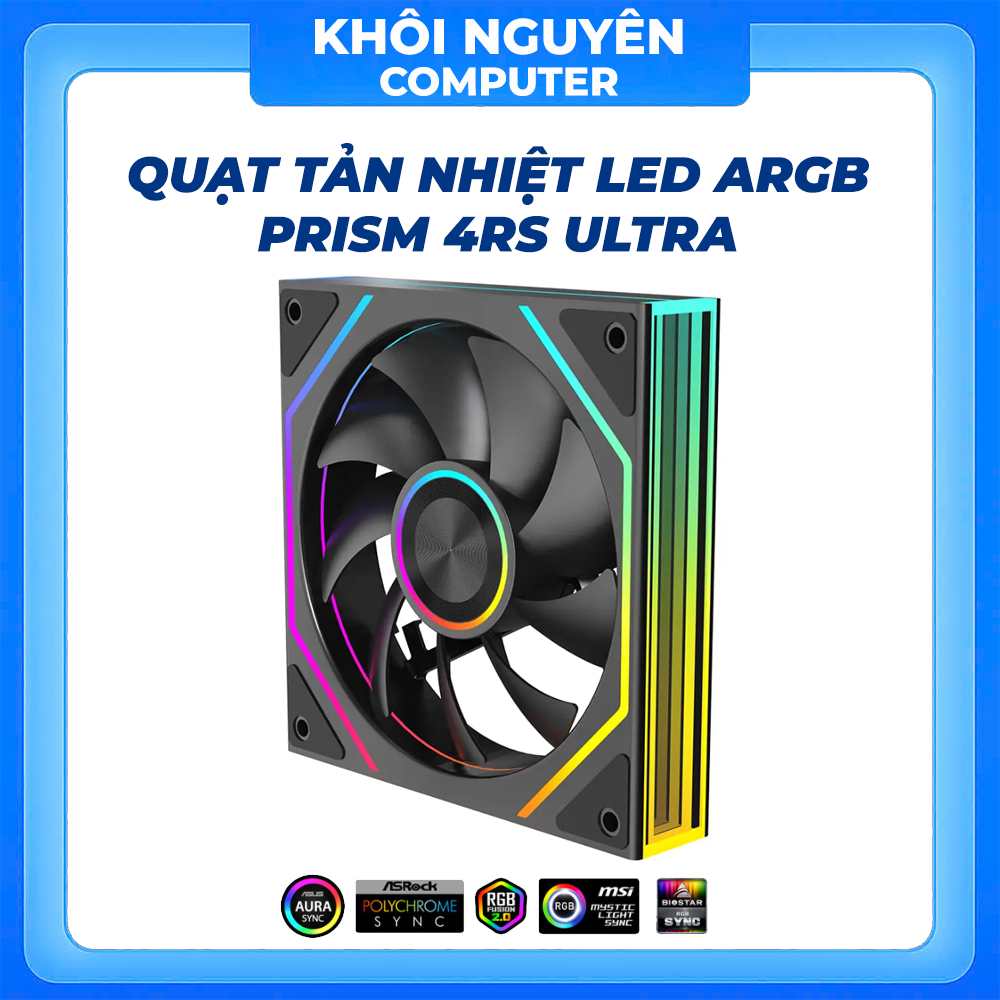 Quạt Tản Nhiệt Leopard ARGB 4RS Ultra 120mm – Fan Case PC Gaming LED Đồng Bộ Main