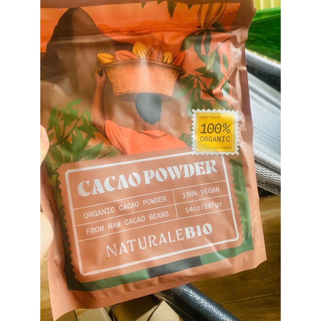 Bột cacao NaturaleBio Cacao Powder Organic 14oz Bột cacao hữu cơ