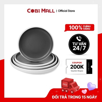 Đĩa Sứ Yangge Màu Xám Nhựa Melamine Chịu Nhiệt, Thiết Kế Hiện Đại – Cobi Home