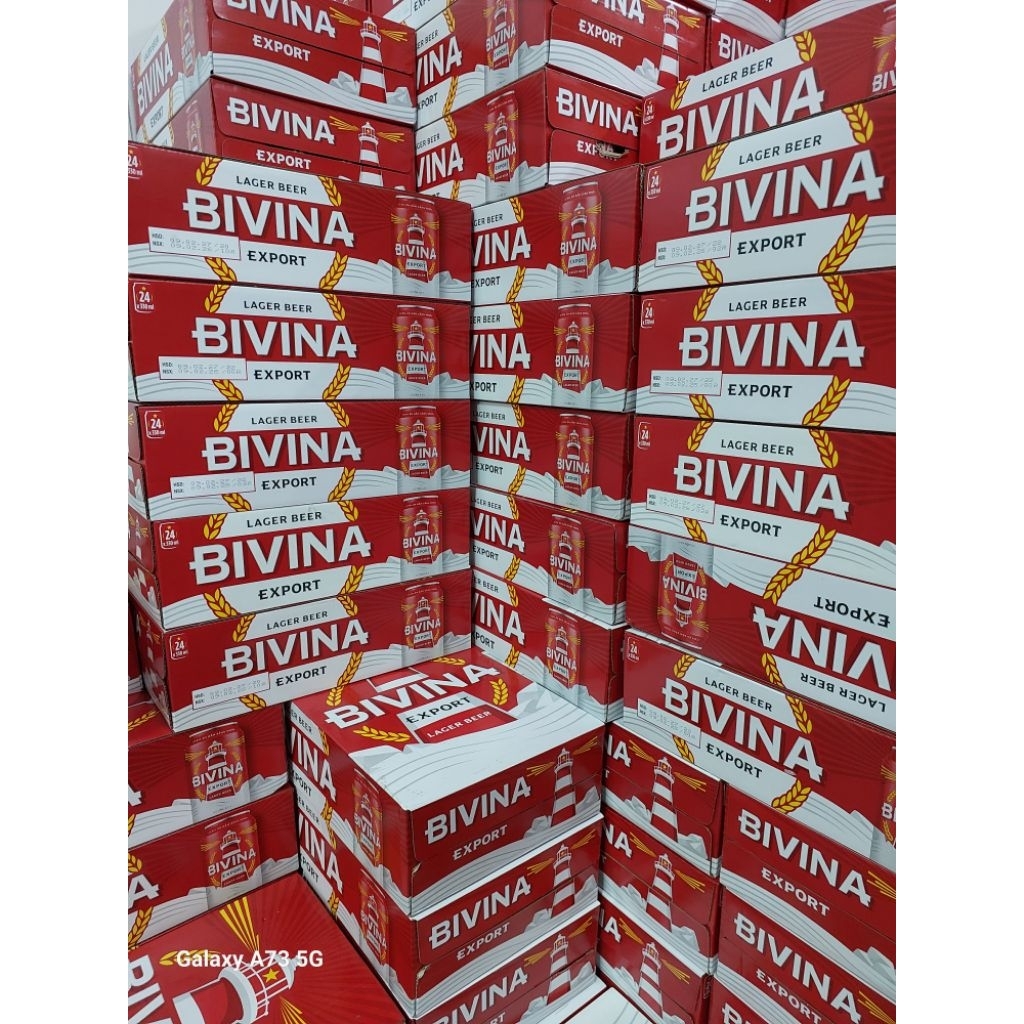 bia BIVINA 330ml 1thùng 24lon date 2/2027