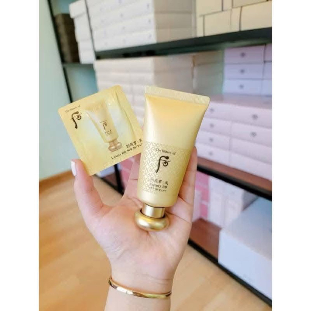 10 gói kem nền BB whoo vàng luxury BB cream