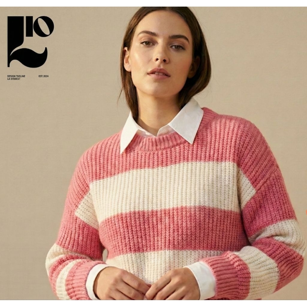 Áo Len phong cách Old Money không cổ áo tối giản - LIO Studio