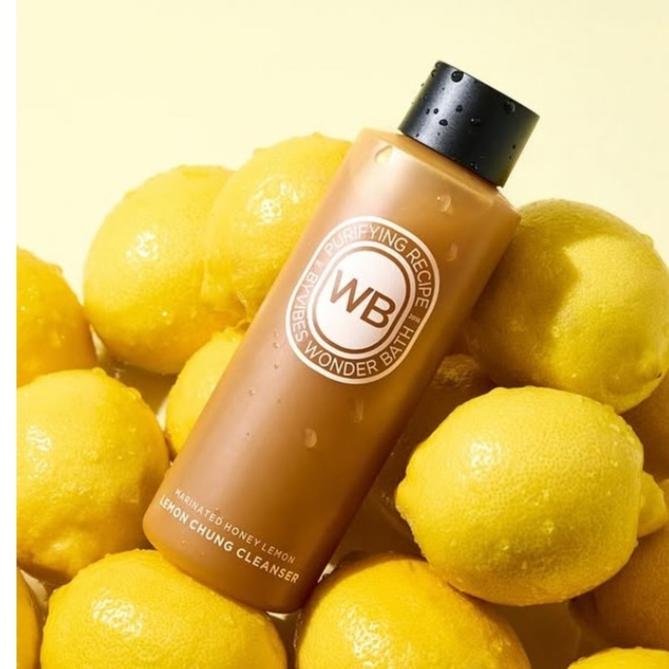 Sữa Rửa Mặt Lemon Chung Cleanser Honey & Lemon 200ml Byvibes WB Wonderbath