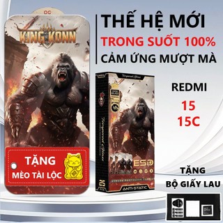 Kính cường lực chiến binh Redmi 15/ 15C nano siêu mượt, hạn chế vân tay-Pancase